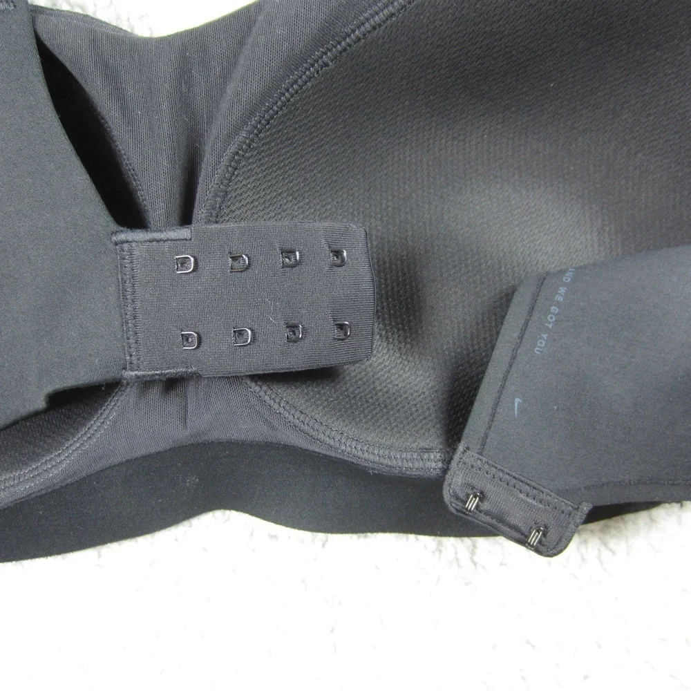 Nike DRI-FIT Sport Bra womens XS Black Stretchy Comfy Gym Yoga Run Comfy - Picture 6 of 16